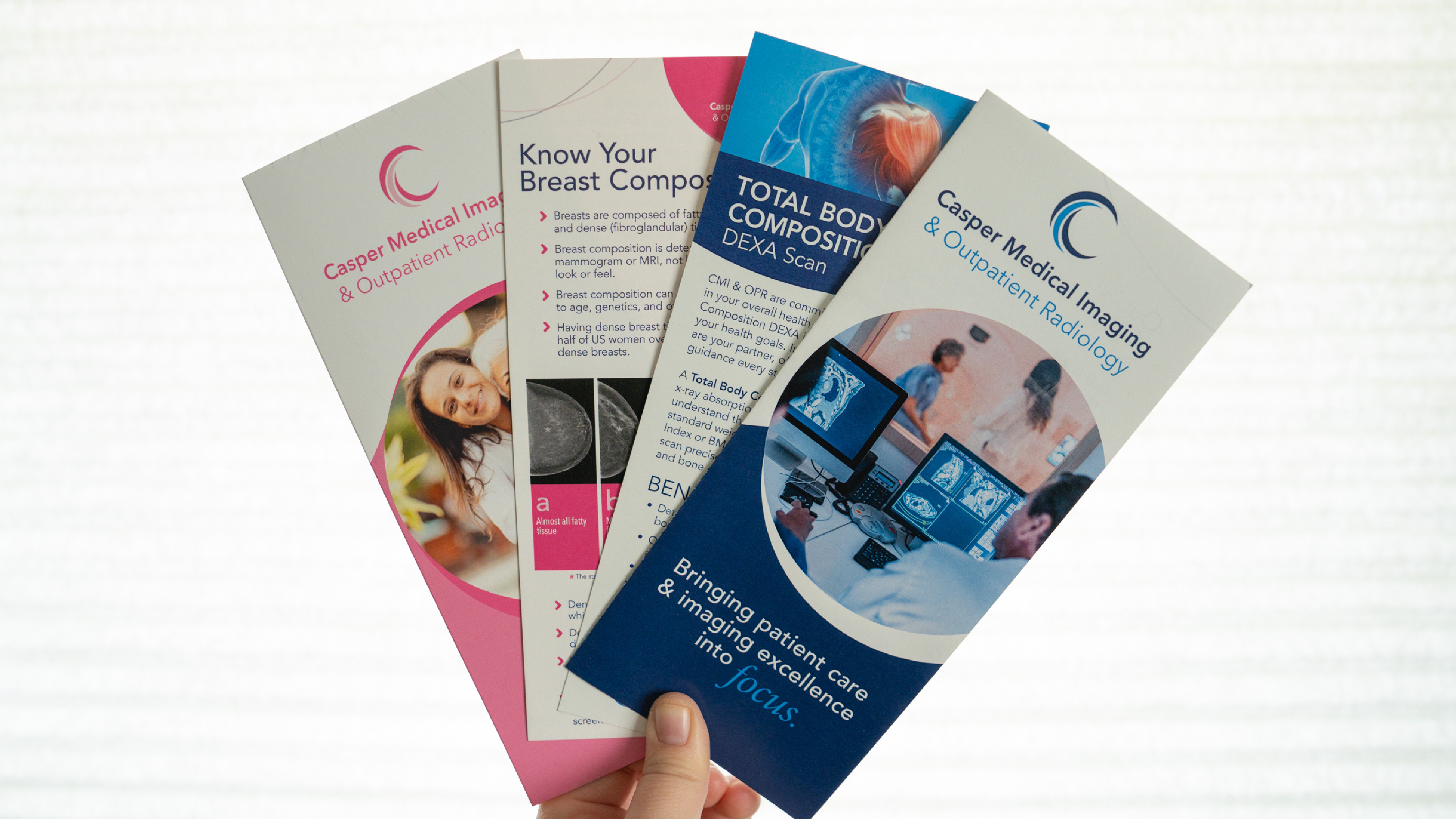 CMI Mockup of brochures